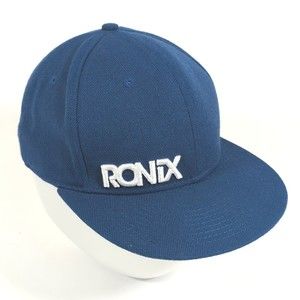 Ronix Blue Fitted Hat Size 7 1/2 Baseball Cap Hat